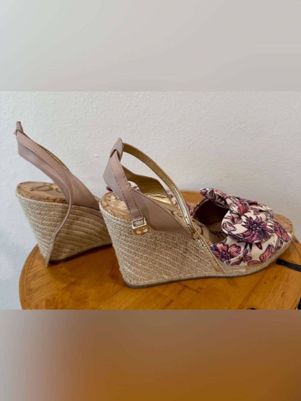 Sam Edelman Aubrey Floral Wedges sandals size 9 - Picture 5 of 7